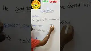 Narration tricks by son:123 #indirectspeech  #directspeech #grammer #bpsc #english