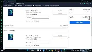Program the cart total price calculation process