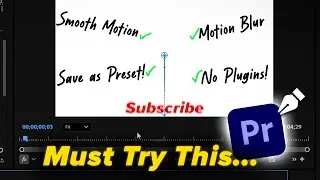 Create INSANELY Smooth Text Animations in Premiere Pro (No Plugins!)