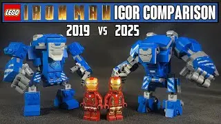 COMPARISON: LEGO IGOR Iron Man Armor (2019 vs 2025)