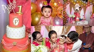 PRISHA'S 1st Birthday Celebration | Indian Birthday Party Decoration & Photo Shoot |Traditional Way
