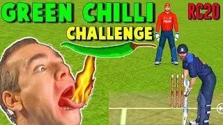 GREEN CHILLI CHALLENGE IN REAL CRICKET 20 | HARDCORE MODE GAMEPLAY WITH FACECAM | REAL CRICKET 21