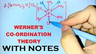 Werner's Coordination Theory | Coordination Compounds | With Notes