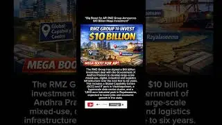 #RMZGroup#AndhraPradesh#APDevelopment#BigInvestment#10BillionInvestment#APGrowth#InvestInAP#Visak