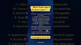 Which Zodiac Sign Is The Best Leader? 👑⚔️ | #zodiac #astrology #shorts #zodiacsigns #astrology