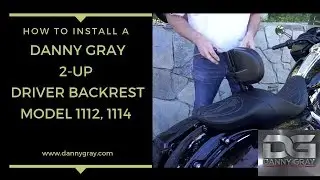 How to Install Danny Gray 2-up Driver Backrest Model 1112 1114 Harley-Davidson Motorcycle Seat