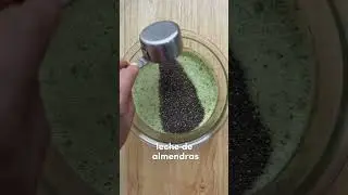 PUDIN DE CHIA Y MATCHA  #recetas#chia#matcha #pudin