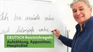 Beistrichsetzung bei Haupts&auml;tzen, Aufz&auml;hlungen und Appositionen