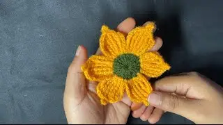 How to make a crochet flower |crochet motif |crochet flower for beginner| tutorial #diy #craft