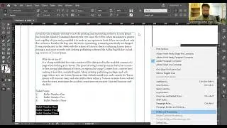 Adobe Indesign  Paragraph, Sub Paragraph and Bullet Point Settings