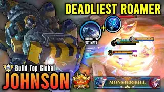 DEADLIEST ROAMER!! JOHNSON BEST BUILD & EMBLEM 2023 | TOP GLOBAL JOHNSON GAMEPLAY - MOBILE LEGENDS