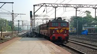 KYN WCAM 2 Hauled 11010 SINHAGAD Express Skips THANE Station | Indian Railways
