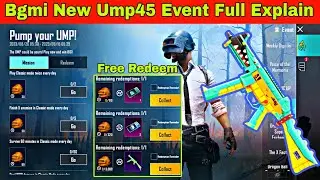 Free Ump45 Skin Event Full Explain | Bgmi New Event Explain | Free Classic & Supply Coupon Bgmi