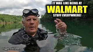 It was like being at WALMART… stuff EVERYWHERE at bottom of Dale Hollow Lake SCUBA DIVING!