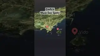 Virtual Tour of Corfu’s Must-See Spots! (Made in Blender) #corfu #greece #3d #map #blender