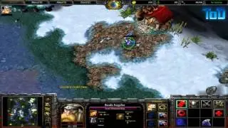 Warcraft III #4 -2050 Human vs Elf (Melting Valley)