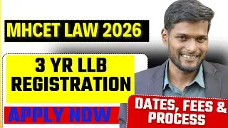MH CET Law 2026 3 Yr LLB Registration Link ACTIVE 🔥 Apply Now | Dates, Fees & Process #law #mhcet