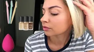 How I Shave My Face and Apply Flawless Foundation | Amy Ave