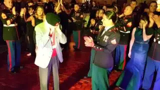 Richard dancing at the Marine Ball