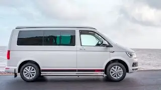 Autohaus Candy White Ashton T6 Campervan - Black and Red Leather