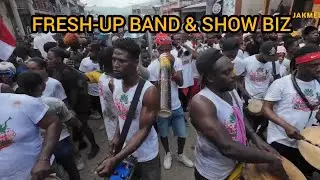 Premye jounen kanaval 2k26 nan Jacmel: live performance Fresh-up band & SHOW BIZ 