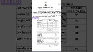 MPPSC 2021 prelims cut off results 🇮🇳📑🏆🏅 #mppsc #mppsc2021 #mppscmains #mppscpre #lifi_ias #viral