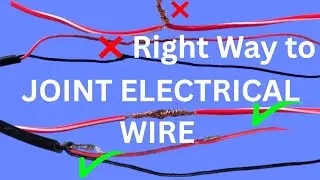 Simple joint of electrical wire || How to make joint electrical wire 