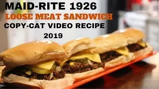 American BEST Cheesy Loose Meat Sandwich VIDEO RECIPE 2019 | NOT A MAID- RITE LOOSE MEAT SANDWICH