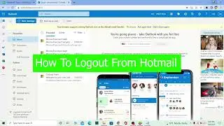 How To Logout From Hotmail Account (2022) | Hotmail Outlook Sign Out | Hotmail.com Logout