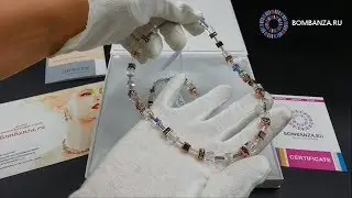 👍 👉 NEW. Колье Coeur de Lion, GeoCUBE&reg; Crystal Rosegold. Элитная бижутерия из Германии