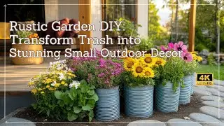 Rustic Garden DIY: Transform Trash into Stunning Small Outdoor Decor