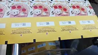 Humjihiro label rewinder expiry date batch number logo bar code inkjet printing re-reeling machine