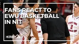 Fans react to EWU men's basketball playing in the NIT