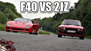 🐒 FERRARI F40 VS 2JZ SWAPPED FORD CAPRI
