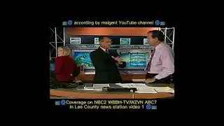 📺🌀 Part 2 During The Storm. Part 1 video from NBC2 & ABC7 in FL. Hurricane Charley 8/13/2004 🌀📺