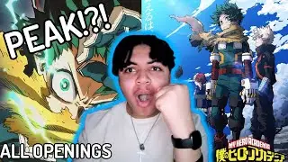 FIRST TIME Reacting to ALL MY HERO ACADEMIA OPENINGS 1-13!
