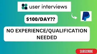 How to make money with User interviews| Earn $100 per day?? No EXEPERINCE/ QUALIFICATION| WORLDWIDE