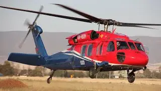 Aerotech (VH-8UH) Helitak520 UH-60A Blackhawk Port Pirie, S.A - November 26, 2025