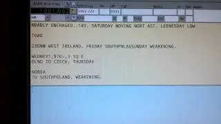 RTTY Weather from Germany - decoded in Carrboro, NC