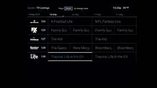 Xfinity Guide Scrolling (December 3rd, 2022)