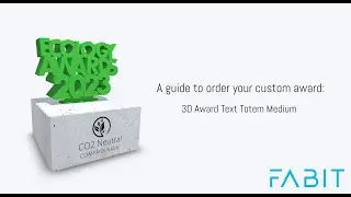 3D Text Totem Medium: Create Your Premium Custom Award | Tutorial