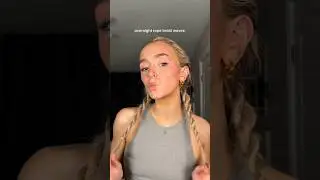 overnight waves tutorial 🤍🌙 #overnightcurls