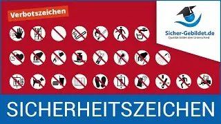 Sicherheitszeichen: Verbotszeichen als &Uuml;bersicht