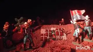 DSG Toys  plastic soldiers. Cavalry VS Indians.