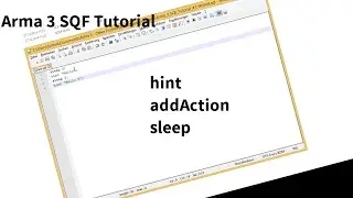 Arma 3 Scripting Tutorial  [addAction, Sleep, Hint] #1 German