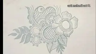 Simple flower mehndi designs #mehndi #hennadesigns #artimehandiart 91