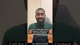 🚨ANNOUNCEMENT 🚨This is a call for creative MMA/ Combat Sport content creators #shorts #mma #Africa