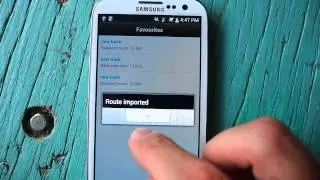 Importing GPS files on to Android