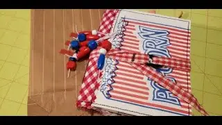 Popcorn Paperbag Junk Journal Flip Through, Made to Order, Paperbag Journal with Tassel