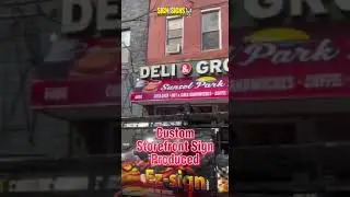 Custom Storefront Sign Produced | Sign N Signs